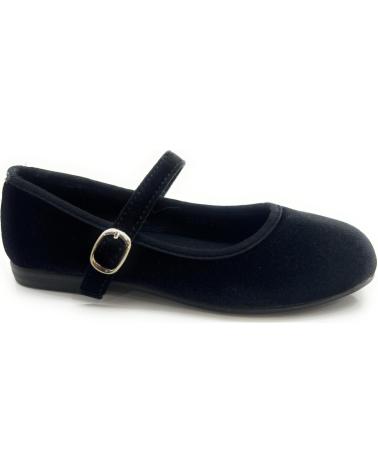 Bailarinas per Bambina BUBBLE BOBBLE MANOLETINAS NINA TERCIOPELO PULSERA HEBI NEGRO