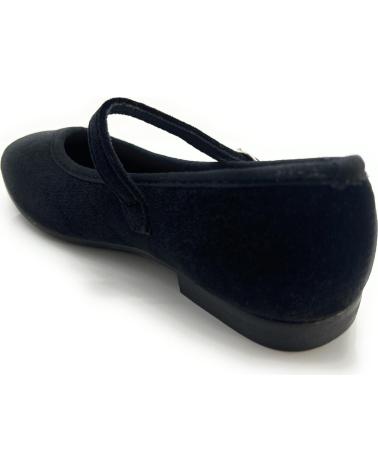 Bailarinas per Bambina BUBBLE BOBBLE MANOLETINAS NINA TERCIOPELO PULSERA HEBI NEGRO