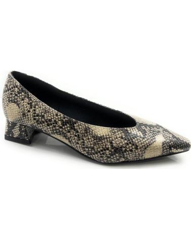 Woman Flat shoes CHIC VISION SALON MUJER TACON BAJO ANCHO SERPIENTE-L VARIOS COLORES