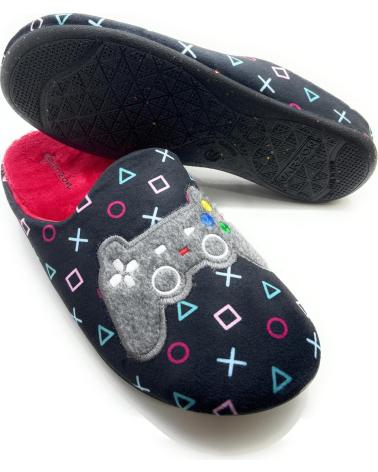 Pantufas de Homem CHIC VISION ZAPATILLAS CASA GARZON CABALLERO PLAY NEGRO