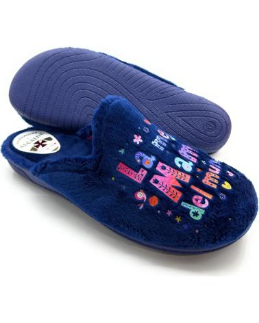 Pantofole per Donna CHIC VISION ZAPATILLAS CASA MUJER CONFORT LA MEJOR AZUL