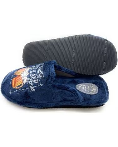 Hausschuhe für Herren CHIC VISION BLAU PARKETTSOHLE AZUL