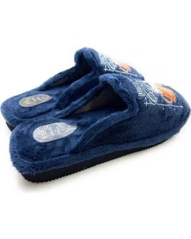 Hausschuhe für Herren CHIC VISION BLAU PARKETTSOHLE AZUL