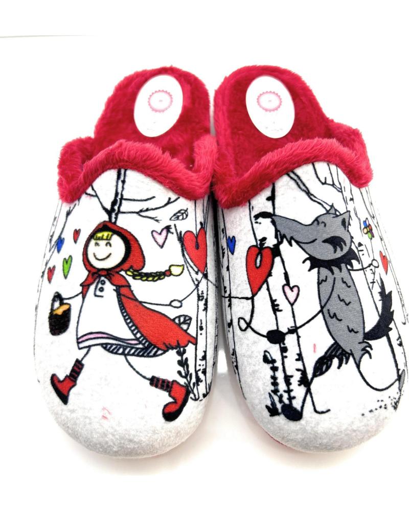 Hausschuhe für Mädchen CHIC VISION ZAPATILLAS CASA NINA METIDAS CONFORT CAP ROJO