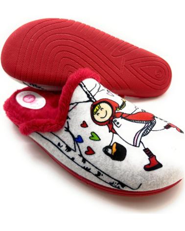 Hausschuhe für Mädchen CHIC VISION ZAPATILLAS CASA NINA METIDAS CONFORT CAP ROJO