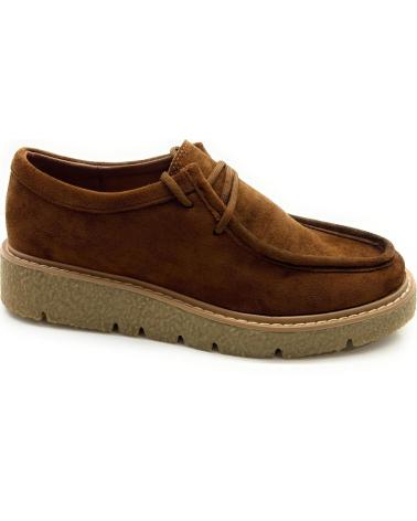 Schuhe für Damen CHIC VISION ZAPATOS CORDON ANTE WALABI PISO CREPE MARRóN