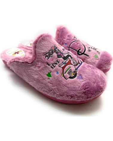 Hausschuhe für Damen CHIC VISION ZAPATILLAS CASA MUJER CONFORT ILOVE PAR ROSA