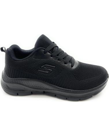 Sneaker für Herren CHIC VISION DEPORTES MUJER RELAX CORDON RUNNING NEGRO