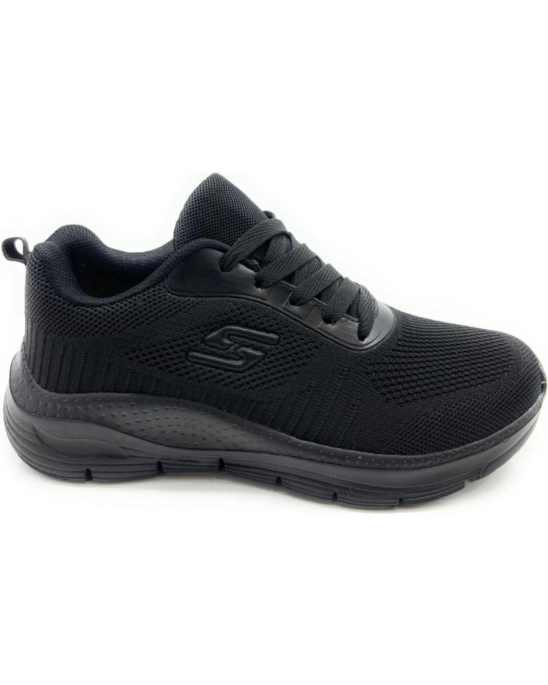 Sneaker für Herren CHIC VISION DEPORTES MUJER RELAX CORDON RUNNING NEGRO