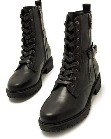 Botas de Mujer MTNG BOTA MILITAR CORDON CREMALLERAS MUSTANG NEGRO