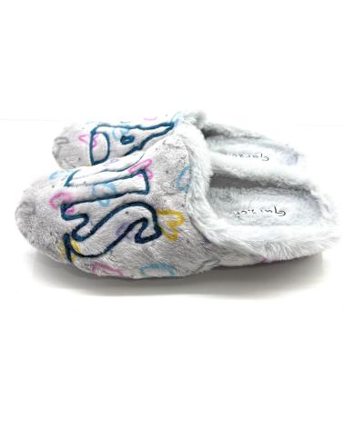 Hausschuhe für Damen CHIC VISION ZAPATILLAS CASA MUJER GARZONPARIS CORA GRIS