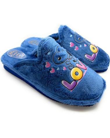 Hausschuhe für Damen CHIC VISION ZAPATILLAS CASA SUELA PARQUET LOVE AZUL