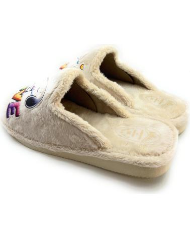 Hausschuhe für Damen CHIC VISION ZAPATILLAS CASA SUELA PARQUET LOVE BEIGE
