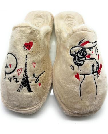 Hausschuhe für Damen CHIC VISION ZAPATILLAS CASA MUJER PISOPARQUETPARIS BEIGE