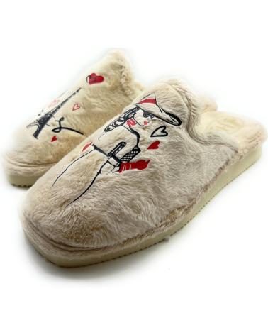 Woman House slipers CHIC VISION ZAPATILLAS CASA MUJER PISOPARQUETPARIS BEIGE