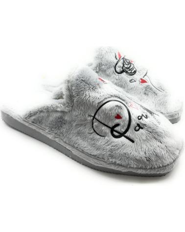Woman House slipers CHIC VISION ZAPATILLAS CASA MUJER PISOPARQUETPARIS GRIS
