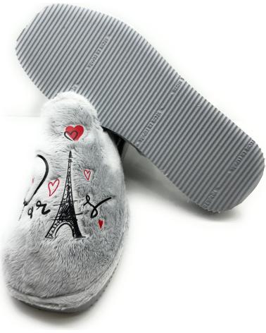 Woman House slipers CHIC VISION ZAPATILLAS CASA MUJER PISOPARQUETPARIS GRIS