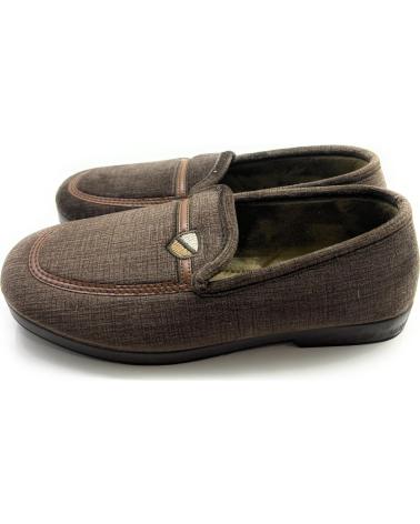 Pantoufles pour Homme CHIC VISION ZAPATILLA CABALLERO CALLE ESCUDO MARRóN