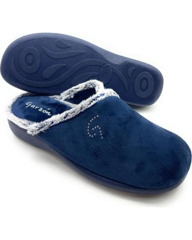 Woman House slipers CHIC VISION ZAPATILLA CASA GARZON COMODA LETRAS BRIL AZUL