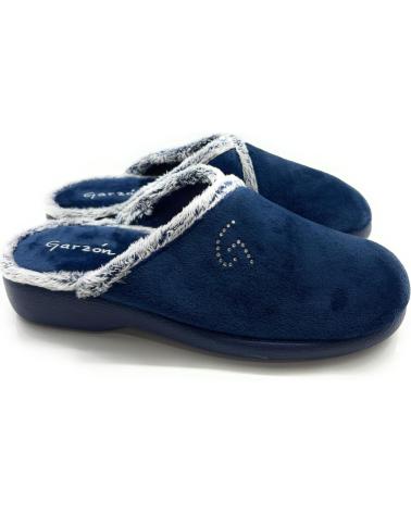 Woman House slipers CHIC VISION ZAPATILLA CASA GARZON COMODA LETRAS BRIL AZUL