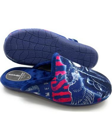 Pantoufles pour Homme CHIC VISION ZAPATILLAS CASA CABALLERO METIDAS MOTO AZUL