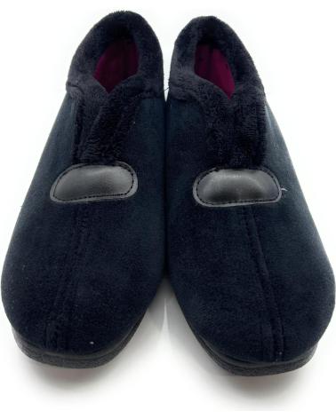 Woman House slipers CHIC VISION ZAPATILLAS MUJER CERRADAS SEMIBOTA CONFO NEGRO