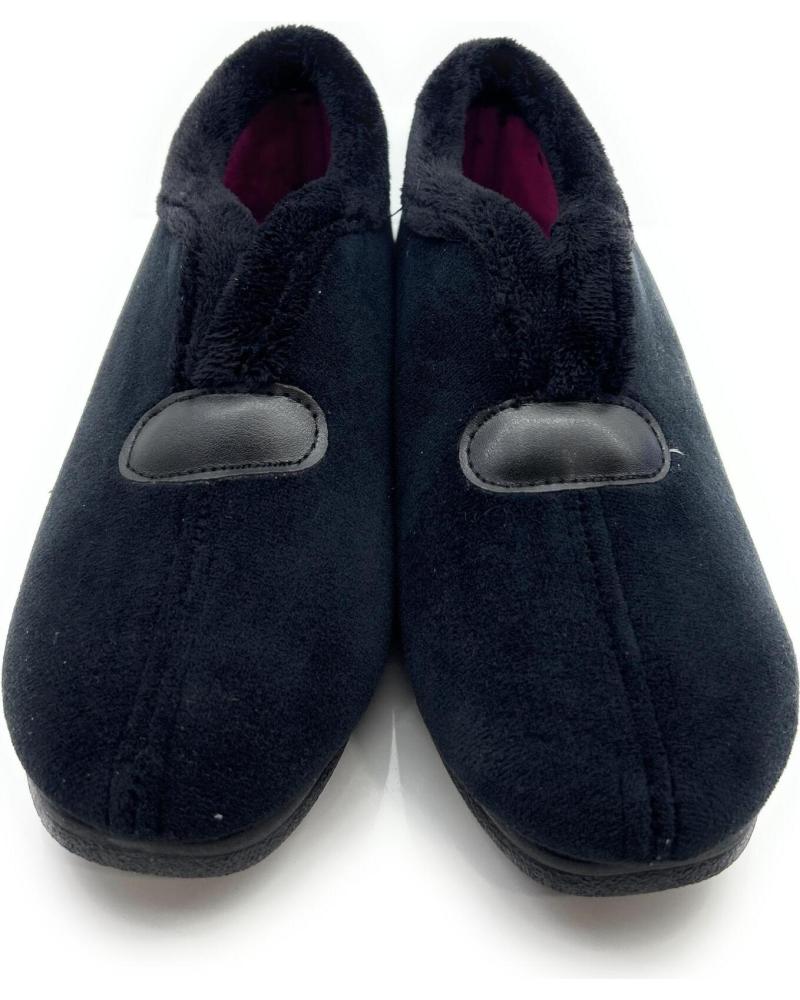 Woman House slipers CHIC VISION ZAPATILLAS MUJER CERRADAS SEMIBOTA CONFO NEGRO