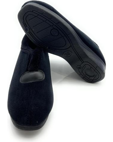 Woman House slipers CHIC VISION ZAPATILLAS MUJER CERRADAS SEMIBOTA CONFO NEGRO
