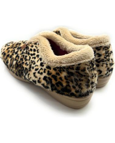 Pantofole per Donna CHIC VISION ZAPATILLAS CASA MUJER CERRADA LEOPARDO C VARIOS COLORES