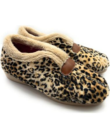 Pantofole per Donna CHIC VISION ZAPATILLAS CASA MUJER CERRADA LEOPARDO C VARIOS COLORES