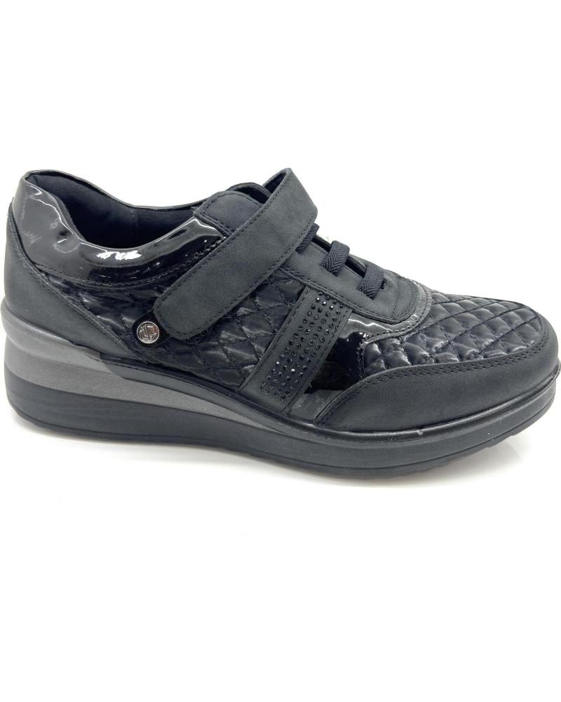 Woman Trainers CHIC VISION ZAPATO MUJER CUNA CONFORT ELASTICO-VELCR NEGRO