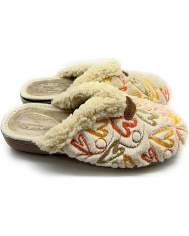 Woman House slipers CHIC VISION ZAPATILLAS CASA MUJER ANATOMICAS CORAZO BEIGE