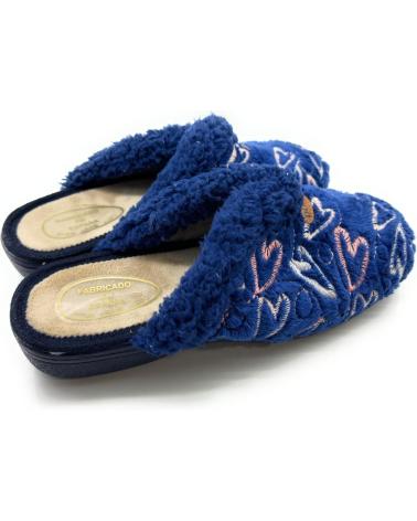 Woman House slipers CHIC VISION ZAPATILLAS CASA MUJER ANATOMICAS CORAZO AZUL