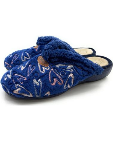 Woman House slipers CHIC VISION ZAPATILLAS CASA MUJER ANATOMICAS CORAZO AZUL