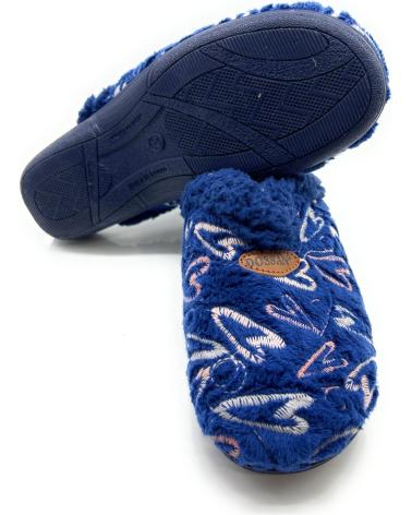 Woman House slipers CHIC VISION ZAPATILLAS CASA MUJER ANATOMICAS CORAZO AZUL