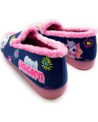 Pantoufles pour Fille CHIC VISION CHAUSSONS FERMÉS POUR MOTIF LICORNE AZUL