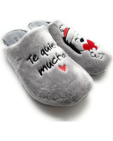Hausschuhe für Damen CHIC VISION ZAPATILLAS CASA MUJER GARZON TE QUIERO GRIS
