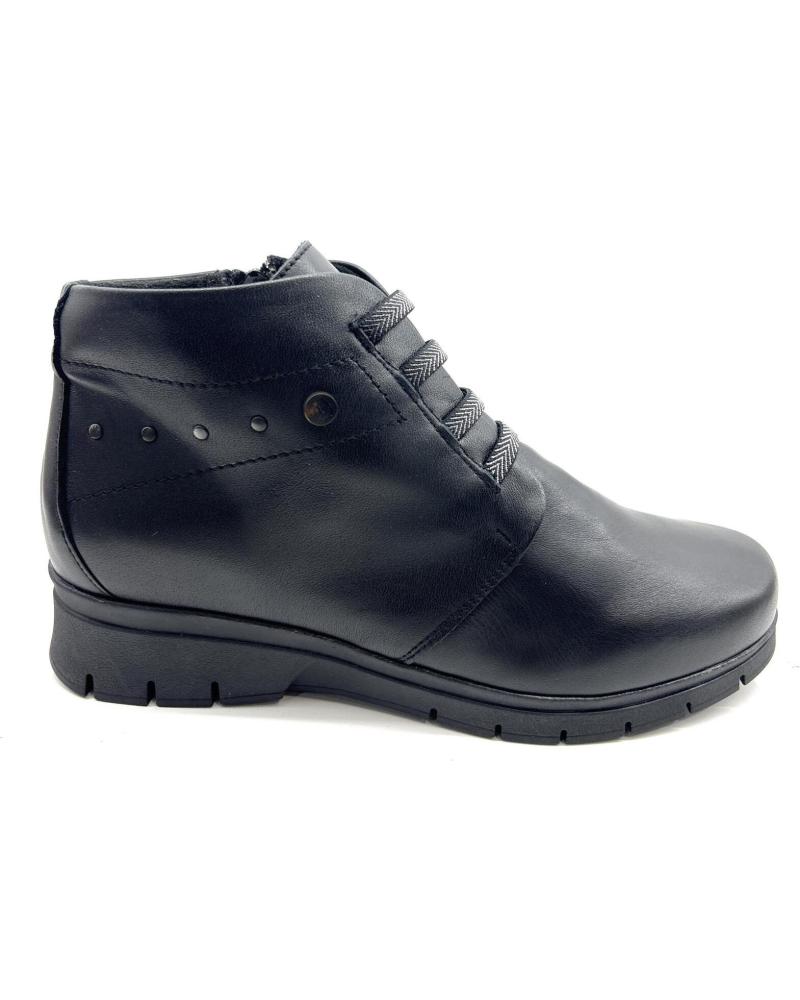 Botines de Mujer CHIC VISION BOTIN MUJER CUNA CONFORT PIEL VALERIAS E NEGRO