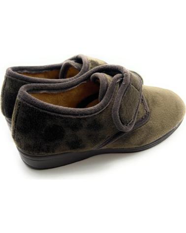 Woman House slipers CHIC VISION ZAPATILLAS CASA MUJER CERRADAS VELCRO CO MARRóN