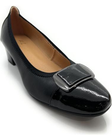 Scarpe per Donna PONNY SALON TACON BAJO DETALLE ELASTICO NEGRO