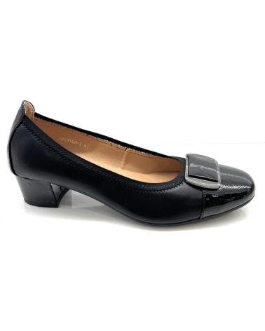 Scarpe per Donna PONNY SALON TACON BAJO DETALLE ELASTICO NEGRO