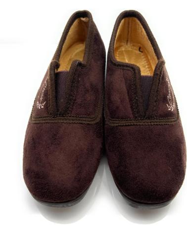 Pantofole per Donna PONNY ZAPATILLAS CALLE MUJER COMODAS ELASTICOS MARRóN