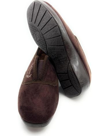 Pantofole per Donna PONNY ZAPATILLAS CALLE MUJER COMODAS ELASTICOS MARRóN
