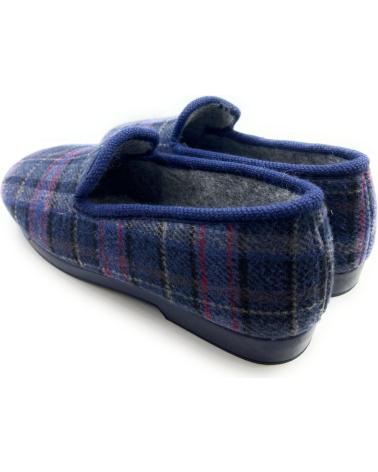 Pantofole per Uomo PONNY ZAPATILLA CABALLERO CUADROS COMODA AZUL