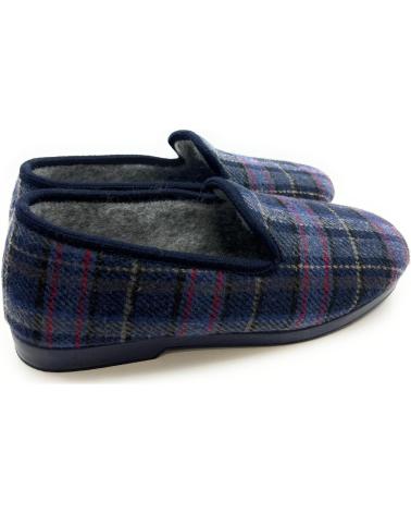 Pantofole per Uomo PONNY ZAPATILLA CABALLERO CUADROS COMODA AZUL