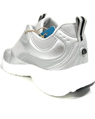Deportivas de Mujer MTNG DEPORTES RUNNING MUSTANG CORDON PLATEADO