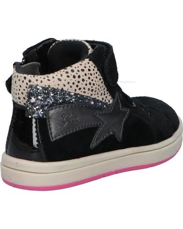 Sneaker für Mädchen GEOX B164AC 022NF B TROTTOLA GIRL C0922 BLACK-FUCHSIA