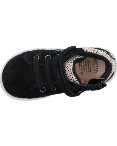 Sneaker für Mädchen GEOX B164AC 022NF B TROTTOLA GIRL C0922 BLACK-FUCHSIA