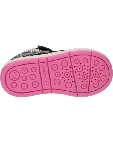 Sneaker für Mädchen GEOX B164AC 022NF B TROTTOLA GIRL C0922 BLACK-FUCHSIA