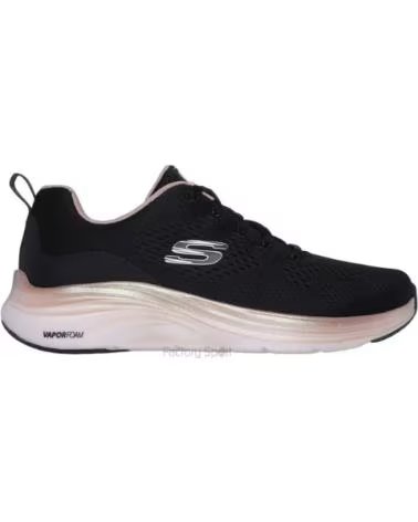 SNEAKERS DONNA SKECHERS VAPOR FOAM MIDNIGHT GLIMMER NERO-ORO BKRG